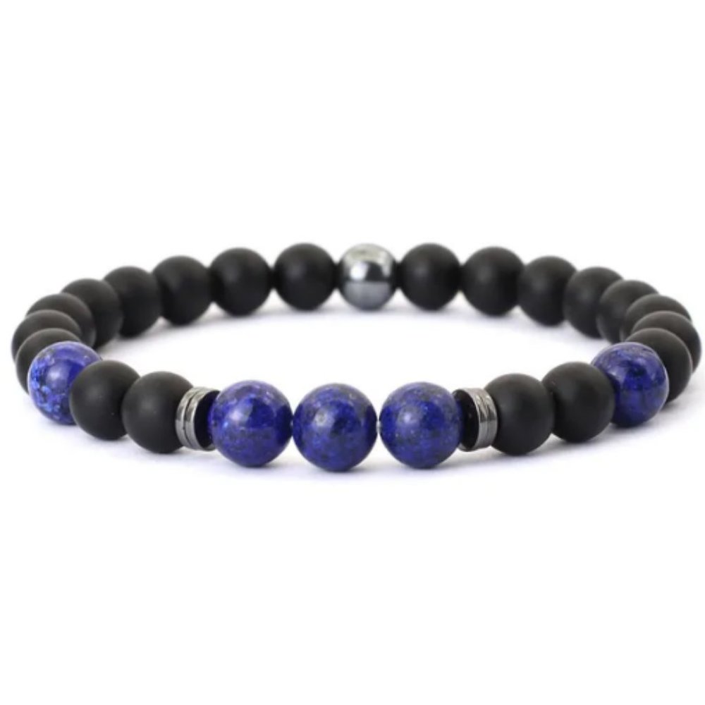 Onyx Bracelet,Gemstones Beads Bracelet,Good Luck Bracelet,Gift for Her,for Him